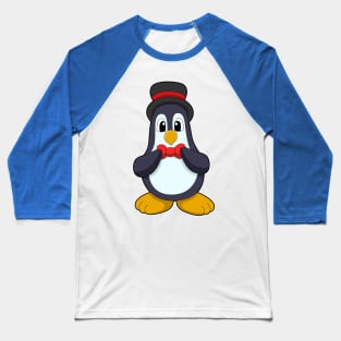 Penguin as Groom with Ribbon & Hat Baseball T-Shirt